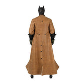 Halloweez Ben Affleck Batman Cosplay Costume - Justice League Style Leather Battle Trench Coat - Halloweez